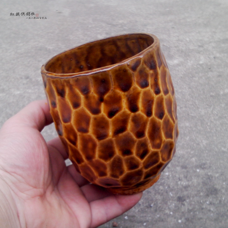 【老库存】柴烧公道杯`手捻瓷杯