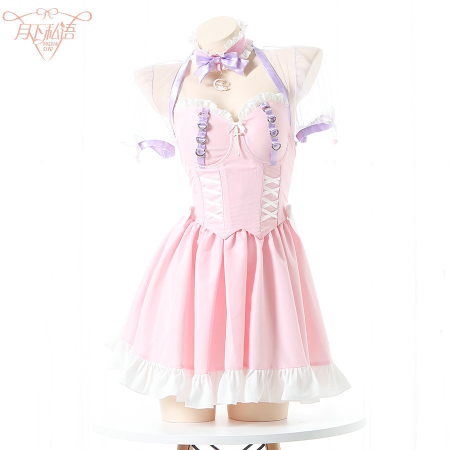 日系女仆装lolita可爱纯欲萝莉塔游戏连衣裙COS动漫表演服套装