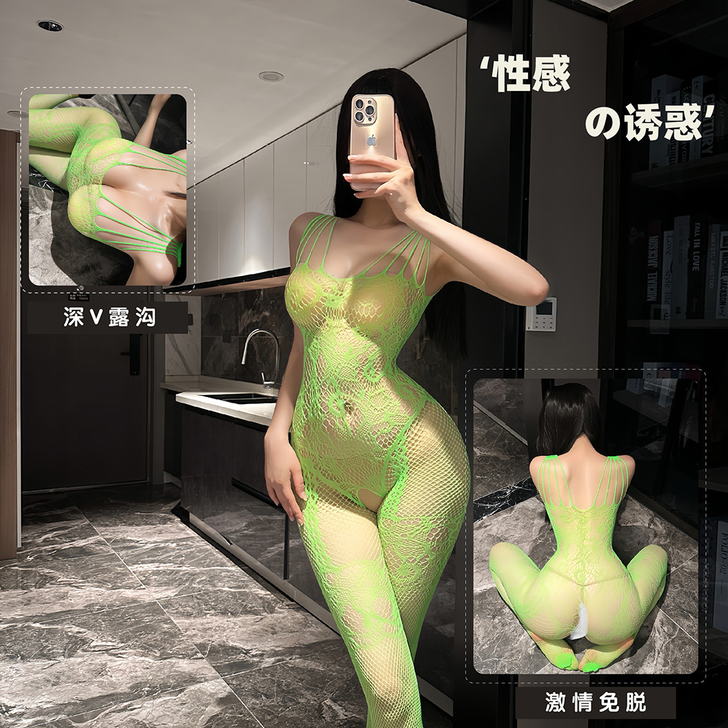 内衣大码外贸调情网衣可撕渔网袜性感镂空 015