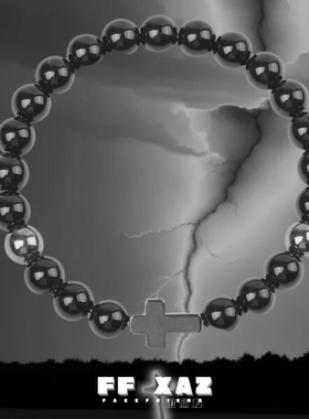 FF假朋友情侣十字架叠戴高级手链