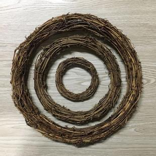 圣诞藤环 饰品 花店花艺花环藤圈 节庆婚庆店面橱窗门挂花环装