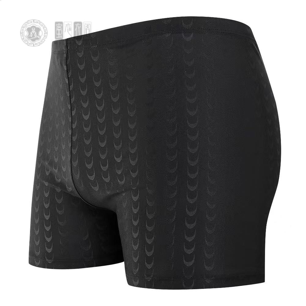 新款男士游泳裤防尴尬透气高腰保守温泉泳衣沙滩裤休闲短裤泡温泉