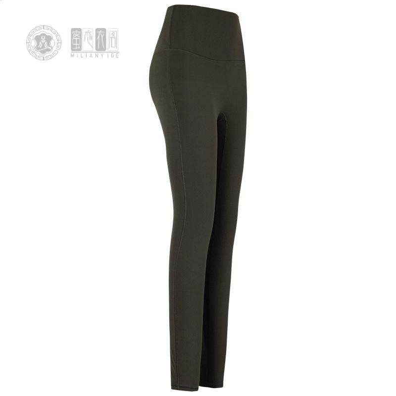 秋冬训练瑜伽裤女外穿速干普拉提跑步紧身收腹提臀运动健身裤