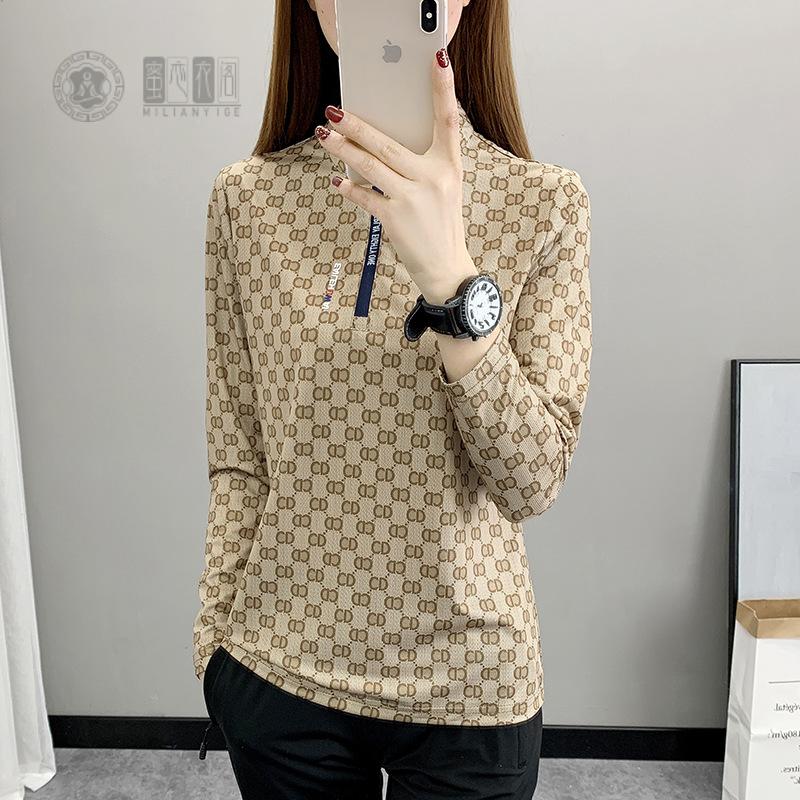 23春季新款户外大码速干衣女立领