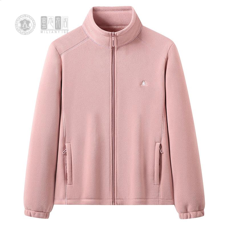 女款超厚奥粒绒抓绒衣秋冬季保暖