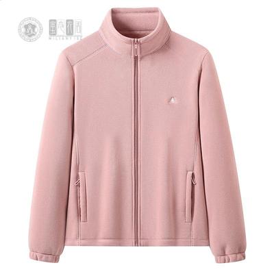 女款超厚奥粒绒抓绒衣秋冬季保暖