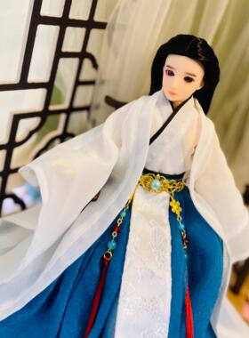 30cm古风男娃6分男公仔换装衣服盒装bjd改妆娃娃汉服娃娃生日礼物