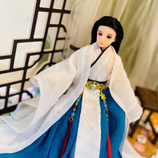 30cm古风男娃6分男公仔换装衣服盒装bjd改妆娃娃汉服娃娃生日礼物