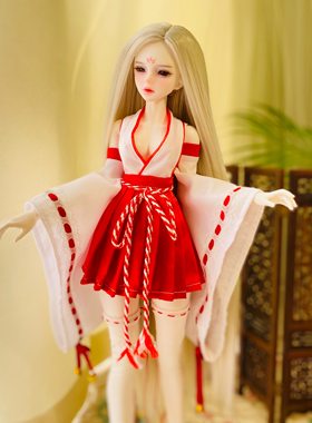 3分4分6分BJD娃娃娃衣改良巫女服改良和服古装定制换装衣服DD DY