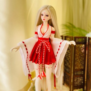 3分4分6分BJD娃娃娃衣改良巫女服改良和服古装定制换装衣服DD DY