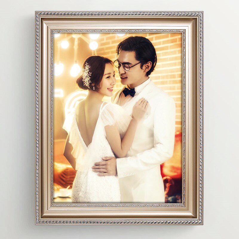 大尺寸歐式原木色背景牆韓式餐廳框架相框挂牆婚紗照超大臥室田gg在類目 家居飾品, 相框/畫框中 - 來自Buy2taobao.com提供專業的淘寶代購服務