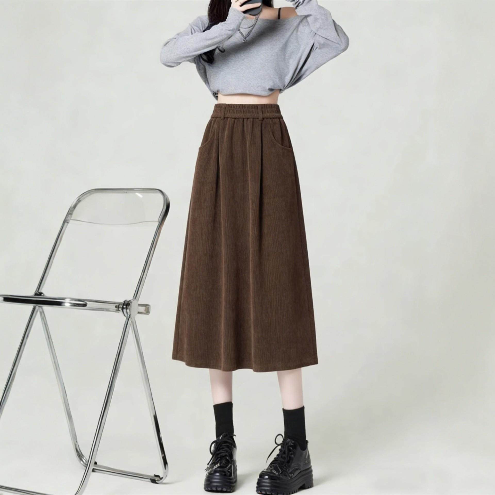 大码美拉德咖色毛呢半身裙女秋冬巨好看的伞裙胖mm中长款a字半裙,运动/瑜伽/健身/球迷用品,瑜伽短裙,淘宝优惠券,粉丝福利购,淘宝优惠卷