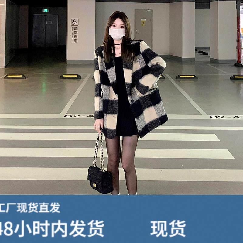 羽绒服内里格子短款毛呢西装外套女秋冬季小个子加厚正肩呢子大衣,运动/瑜伽/健身/球迷用品,广场舞套装,淘宝优惠券,粉丝福利购,淘宝优惠卷
