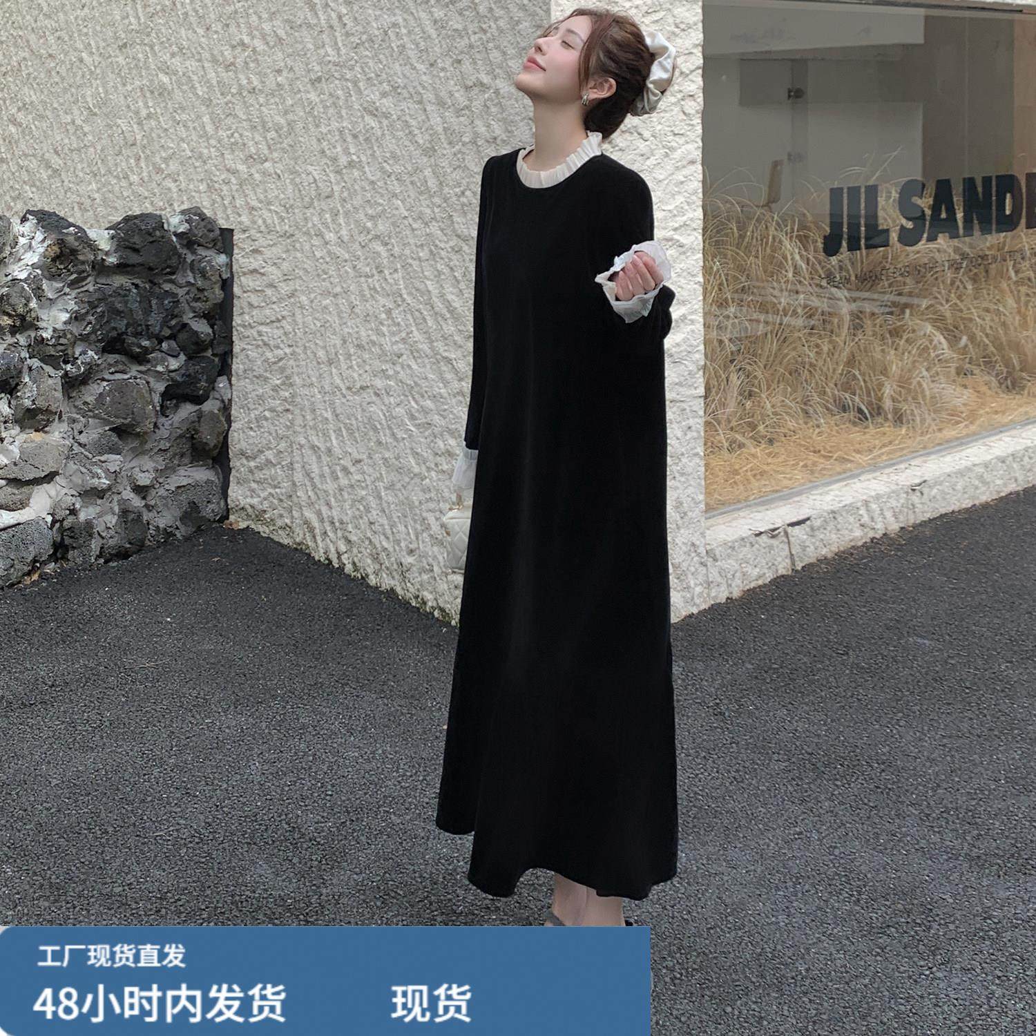 大码孕妇装秋冬新款气质显瘦假两件丝绒法式连衣裙胖mm高级感裙子,女士内衣/男士内衣/家居服,睡衣上装,淘宝优惠券,粉丝福利购,淘宝优惠卷