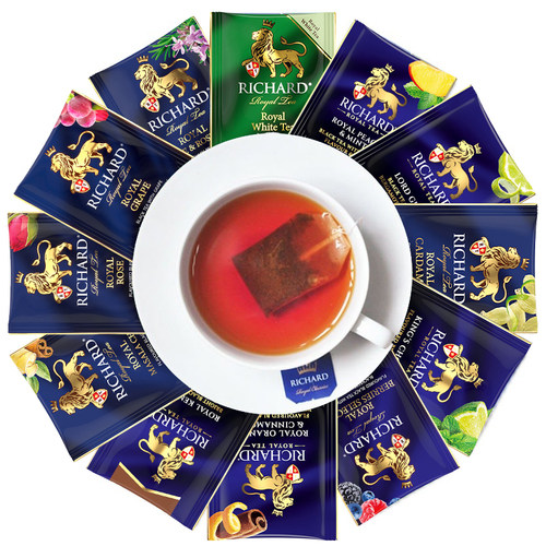 瑞查得红茶精选23口味伯爵早餐红茶白茶袋泡茶包组合装俄罗斯进口