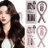 晚上睡眠卷发神器 懒人卷无热大波浪美发器冲棉卷发棒充棉盘发器