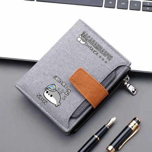 萨卡班甲鱼卡通钱包小学生零钱包男女学生钱包短款卡包初中生卡通