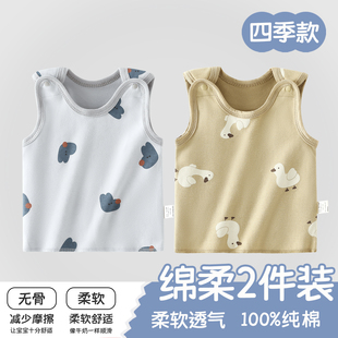 新生婴儿儿衣服a类纯棉52码半背衣背心初生宝宝无袖打底半背上衣