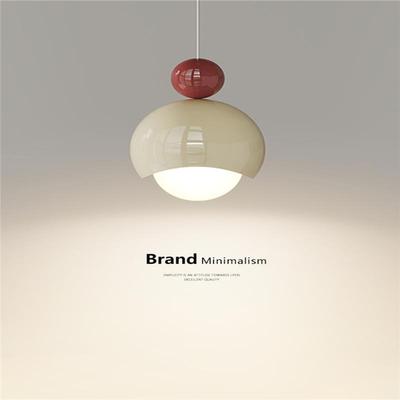 2023年新款法式奶油风卧室床头吊灯侘寂风中古设计师吧台小吊灯具