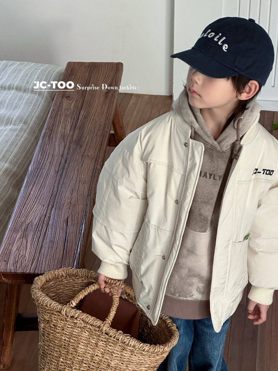 日系男童夹克羽绒服棒球服夹棉保暖外套儿童秋冬装中大童