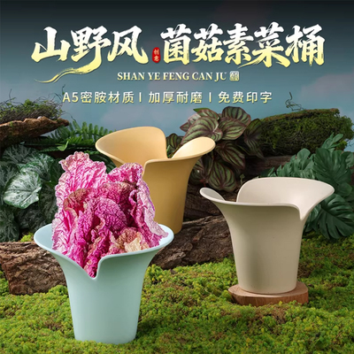 自助餐密胺火锅店蔬菜桶菌菇拼盘