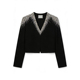 领短款 外套黑色宴会夹克舞台定制礼服 重工水晶流苏 ROKKIHU