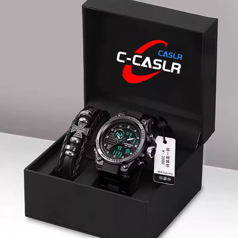 手表男款青少年男士运动初中生高中生学生男生防水儿童电子手表