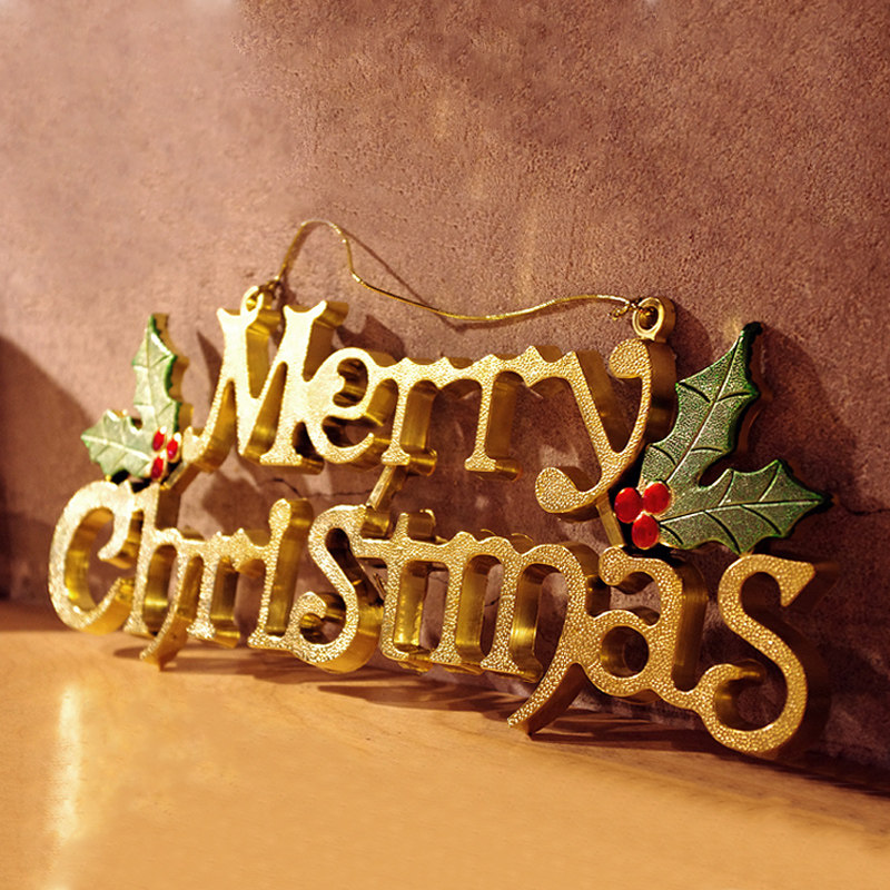 merrychristmas圣诞字母挂件