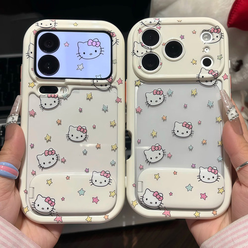 ins风可爱彩星小猫iPhone手机壳