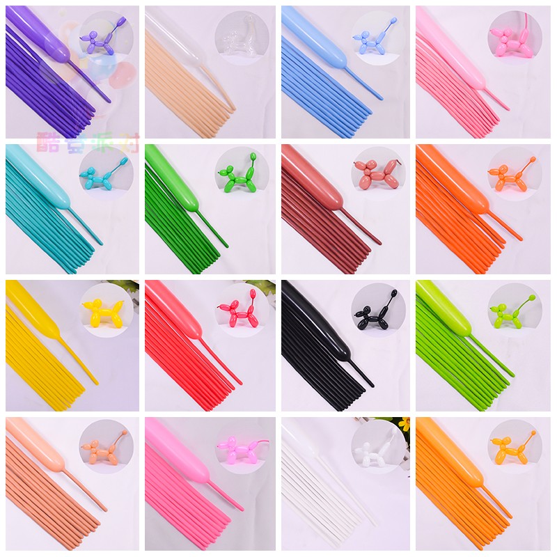 小太子气球长条260网红编织造型