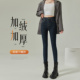 2026年新款 女加绒秋冬加厚紧身保暖棉裤 高腰修身 牛仔裤 铅笔小脚裤