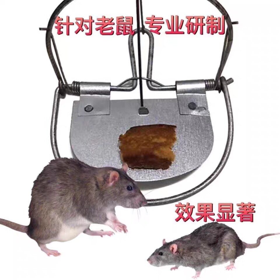 老鼠夹子捕鼠器踏板式老鼠夹铁质老鼠夹老式老鼠夹可反复用抓老鼠