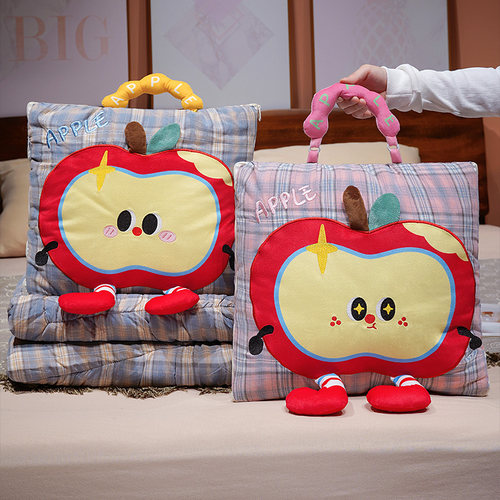 折叠可收纳抱枕毯子二合一被子