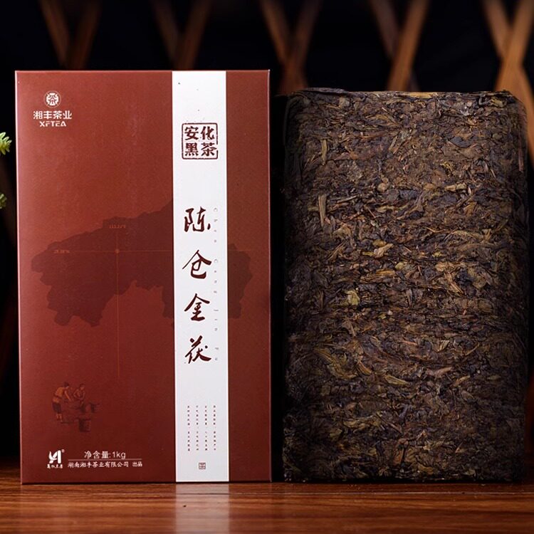 黑茶湖南安化正品金花茯砖