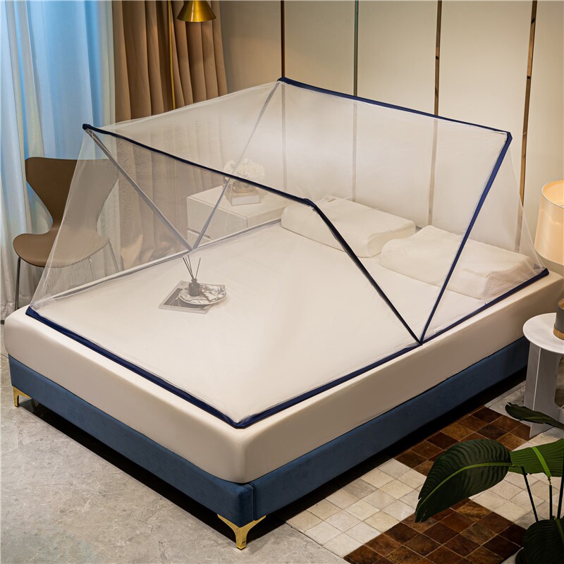 高中生上下铺通用无底免安装蚊帐学生宿舍专用折叠单人寝室纹帐