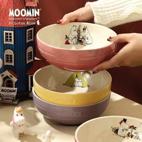 moomin姆明碗家用汤碗饭碗陶瓷碗个人专用碗具酸奶碗儿童碗泡面碗