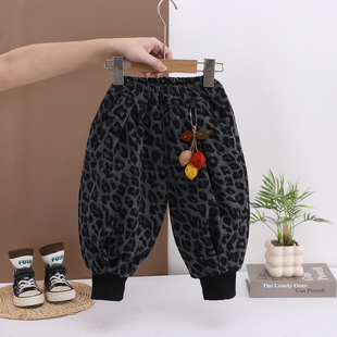 女宝宝棉裤 女童加绒裤 冬款 加厚一条过冬儿童婴儿外出保暖裤 子冬季