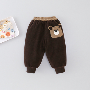 5岁3宝宝保暖裤 男女童冬装 一条过冬外穿0一1 子加厚加棉裤 加绒裤