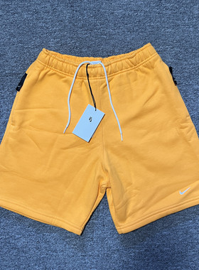 NikeLab NRG 男女刺绣Logo复古宽松起绒运动休闲短裤 DV3056-836