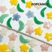 春日系花花树叶手机链手链串珠DIY手工饰品耳环项链有孔ins日韩