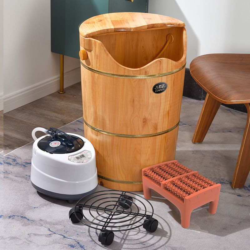 泡脚专用桶熏蒸泡脚桶木桶洗脚盆香柏木高深蒸脚桶蒸汽足浴盆