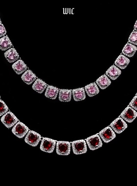 wic铜合金方糖链情侣爱心