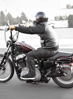 现货Burly适用于哈雷883 1200长款靠背匪帮风格乘客后靠背恨天高