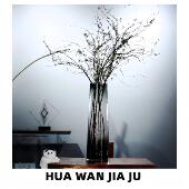 50CMT筒烟灰花瓶 加厚水晶玻璃锤纹工艺落地雪柳龙柳落地桌面