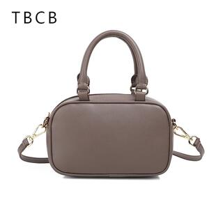 TBCB【15】秋冬新款复古立体小方包斜挎包Satchel保龄球包