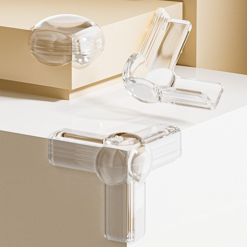 个装防撞角透明安全桌角保护套