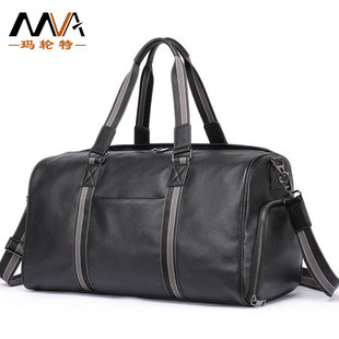 干湿分离真皮旅行包男短途短期出差手提健身旅游大容量行李袋
