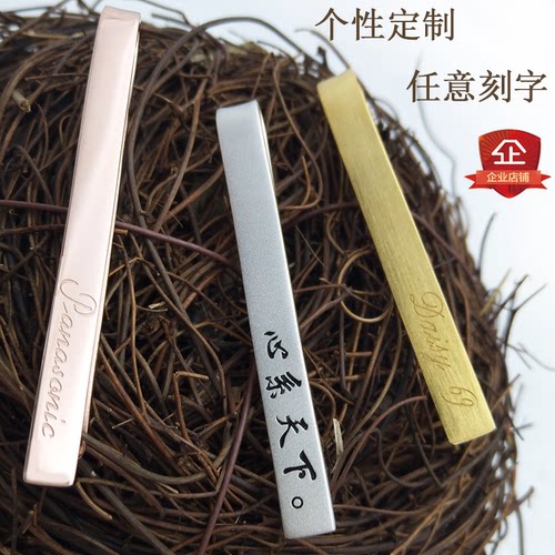 纯银定制做领带夹扣男士高端袖扣