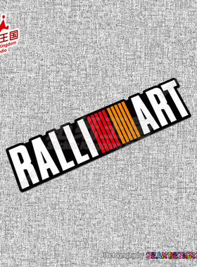 三菱 Ralliart 拉力艺反光贴纸普拉多霸道陆巡帕杰罗后档后窗车贴