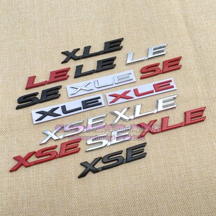 适用塞纳亚洲龙XLE LE英文标XSE se车身金属装饰贴后尾箱车标侧标